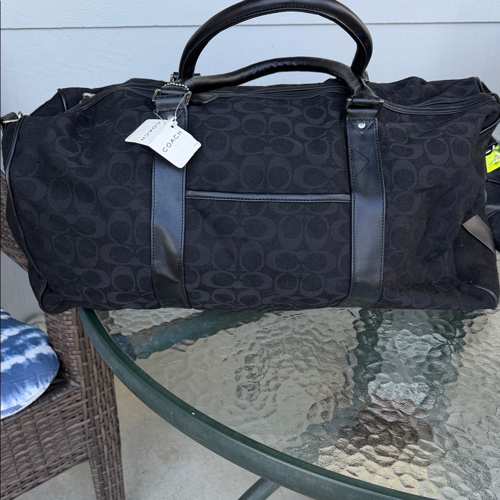 Coach Signature Black Men's Duffel Bag